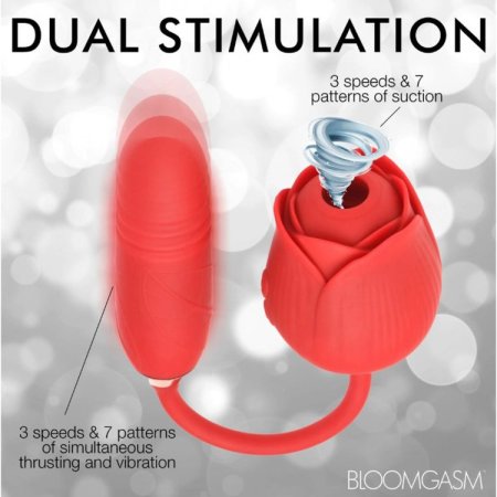 (image for) Romping Rose 10X Suction Rose & Thrustin