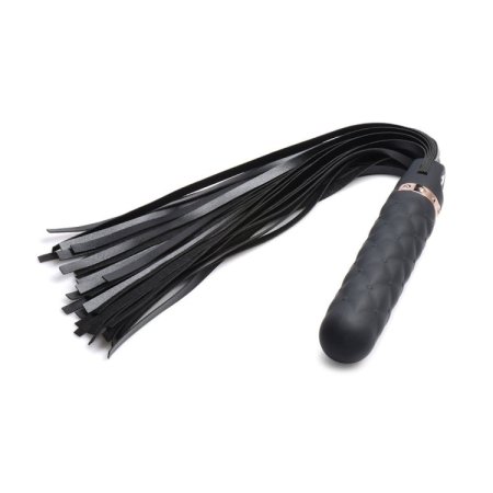 (image for) Vibra-Lasher 9X Vibrating Silicone Dildo Flogger
