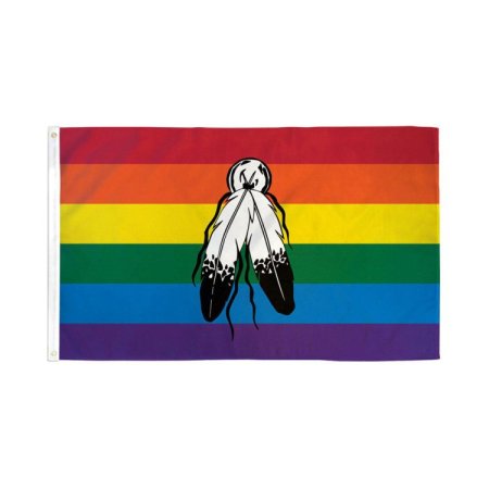 (image for) Two Spirit Rainbow Flag 3x5' Polyester