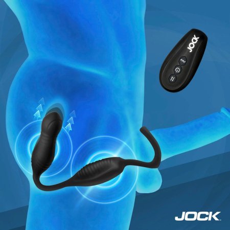 (image for) Hyper Thrusting and Vibrating Anal Plug with C-Ring