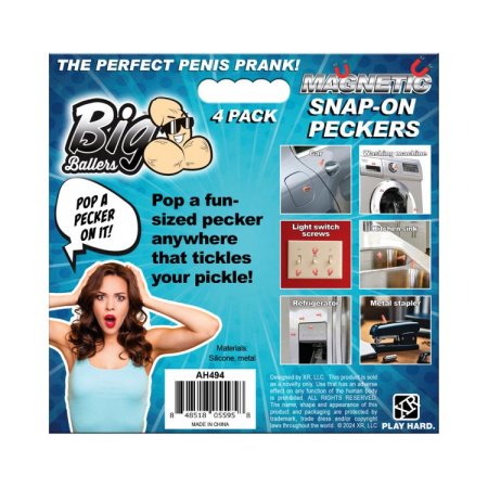 (image for) Magnetic Snap-On Peckers - 4 pk