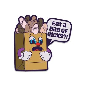 Fuck Buddies: Eat a Bag of Dicks Enamel Pin *