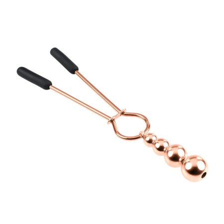 (image for) SELOPA - Beaded Nipple Clamps -Rose Gold