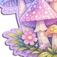 (image for) Pastel Celestial Fairycore Mushroom Breast Pasties