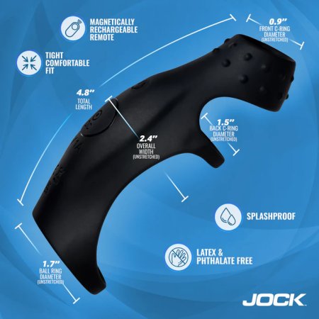 (image for) Rush Vibrating Penis Sleeve C-Ring w/ remote