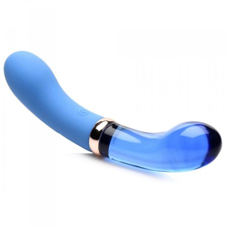 (image for) 10X Dual End G-Spot Silicone/Glass Vibe*