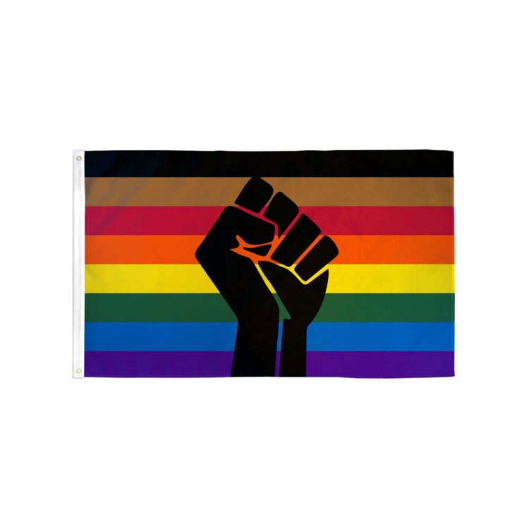 (image for) BLM Philly Fist Flag 3\'x5\' Polyester