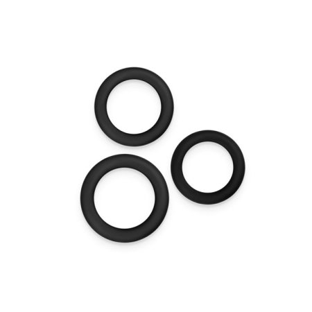 (image for) Renegade - 3pc Slim Rings - Black