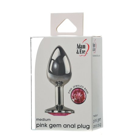 (image for) Adam & Eve Pink Gem Anal Plug Medium