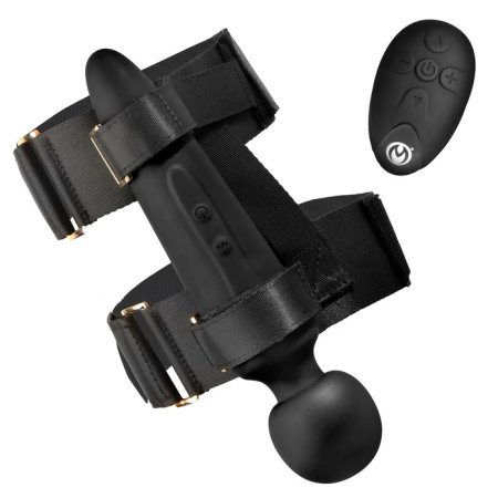 (image for) Thunderstick Thigh Strap Vibrating Wand w/ remote
