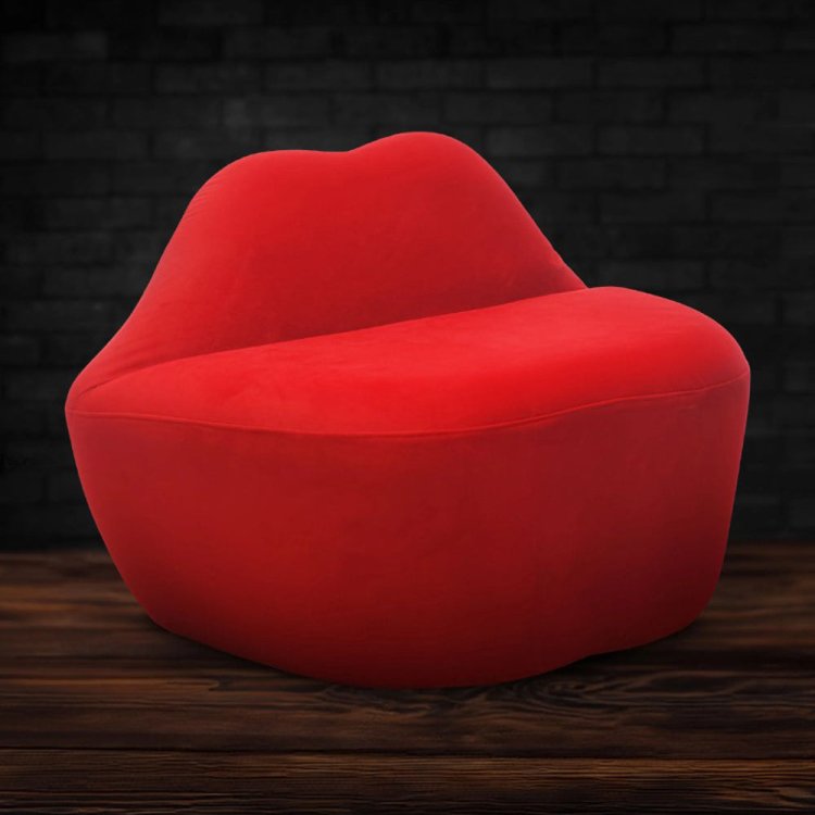 (image for) Lips Loveseat red velvet