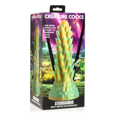 (image for) Stegosaurus Spiky Reptile Silicone Dildo