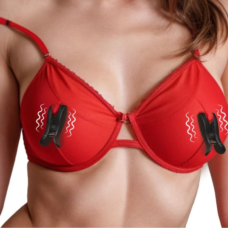 (image for) Dark Grip Vibrating Nipple Clamps