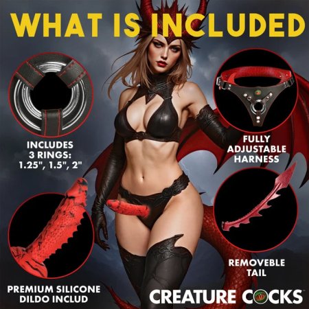 (image for) Drakona Dragon Tail Strap-On Harness w/ Dildo
