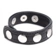 (image for) Leather Speed Snap Cock Ring - Black