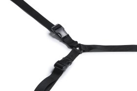 Bed Buckler Tether and Cuff Restraint Kit Black Microfiber Bed Buckler Tether and Cuff Restraint Kit Black Microfiber