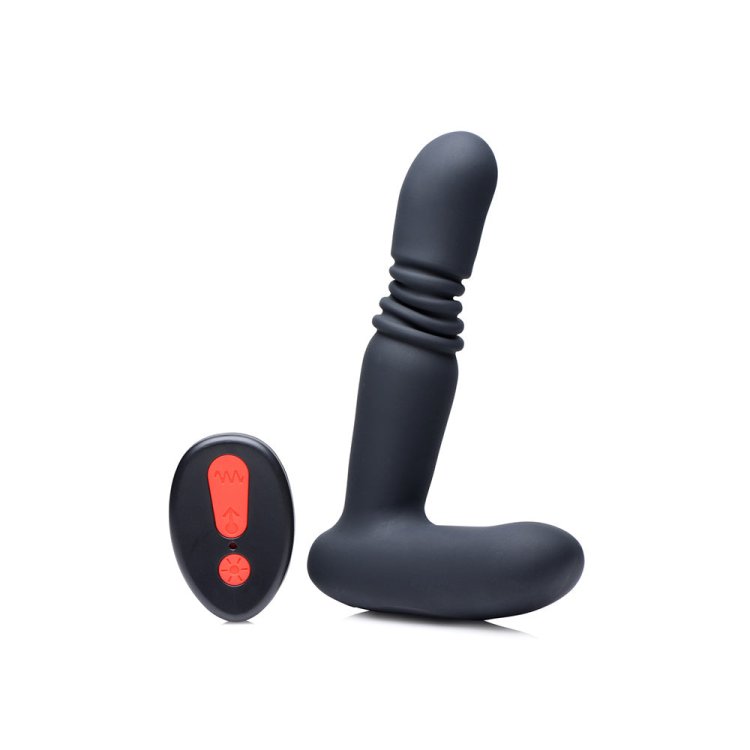 (image for) Silicone Thrusting Anal Plug with Remote Control