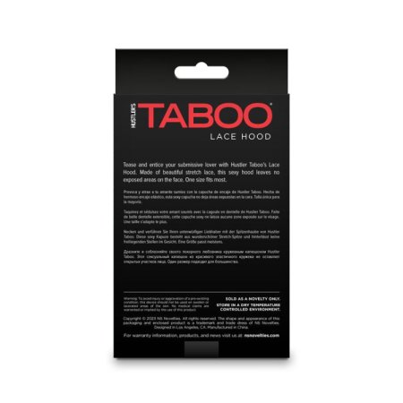 (image for) Hustler Taboo - Lace Hood - Black