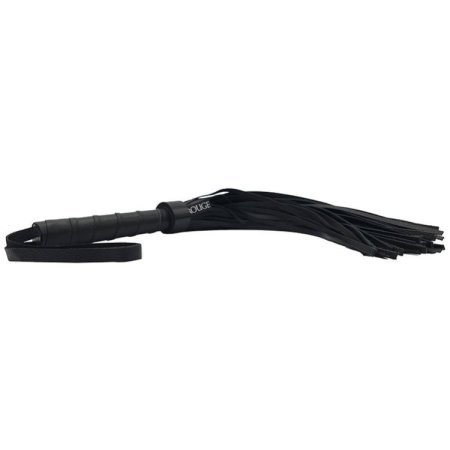 (image for) Leather Flogger - Black with Black