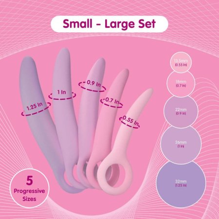 (image for) Curved Dilators - 5pc Set Small - Large