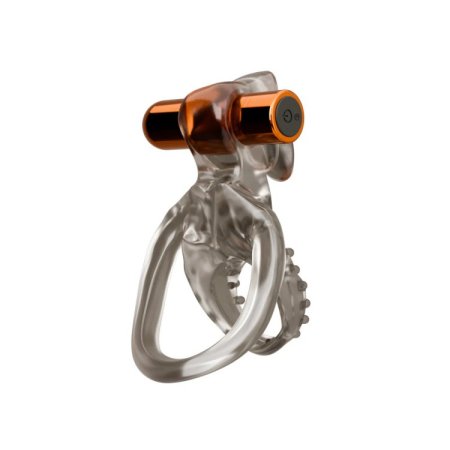 (image for) Stay Hard - Vibrating Double Cock Ring Set with Sleeve