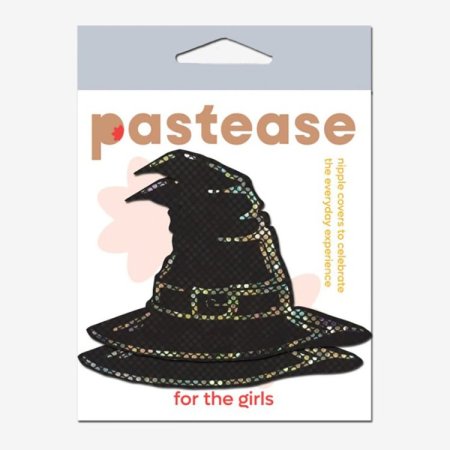 (image for) Disco Black Spooky Witches Hat Breast Pasties