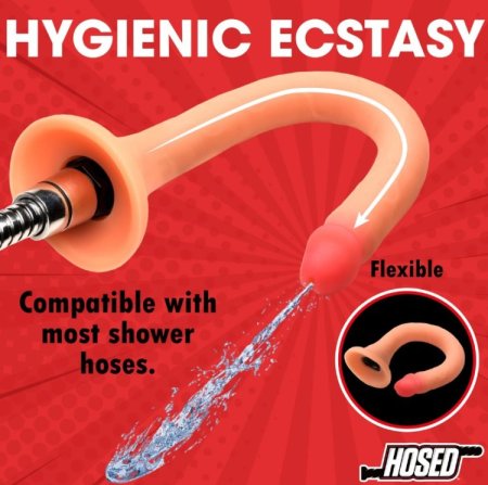(image for) 19" Slim Silicone Enema Hose