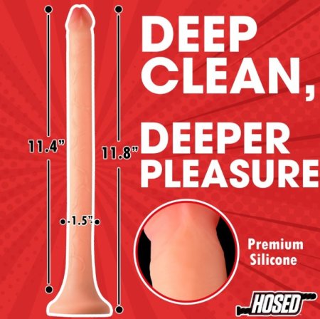 (image for) 12" Slim Silicone Enema Hose