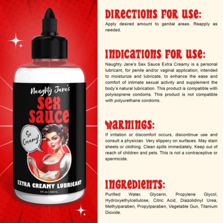 (image for) Naughty Janes Sex Sauce Extra Creamy 8oz