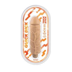 Quick Dick - Thick Stick -Vibrating Flex Dildo - 5"