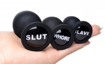 (image for) MS Dirty Words Anal Plug Set