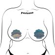 (image for) Mermaid Shells Pasties - Opalescent Seafoam Blue Seashell