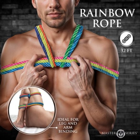 (image for) Rainbow Shibari Rope - 32ft