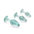 (image for) Adam & Eve Glitter Gem Butt Plug Set Blue