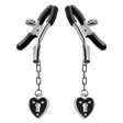 (image for) Charmed Heart Padlock Nipple Clamps