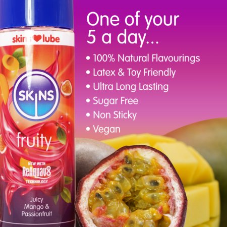 (image for) Skins Mango & Passion Fruit Water Based Lubricant 4.4 fl oz