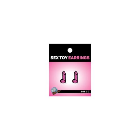 (image for) Pink Glitter Dildo Earrings *
