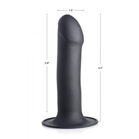 (image for) Squeezable Phallic Dildo - Black