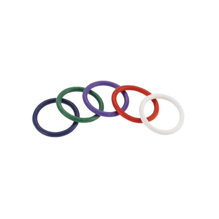 (image for) Rainbow Rubber Ring 5 Pack 1.5\"