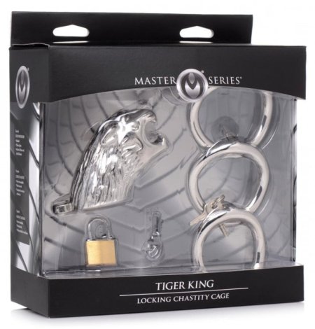 (image for) Tiger King Locking Chastity Cage