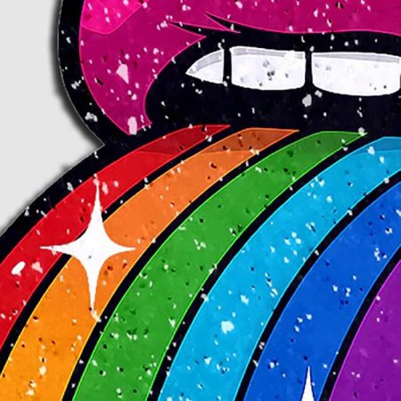 (image for) Taste the Rainbow Sparkling Tongue Out Pasties