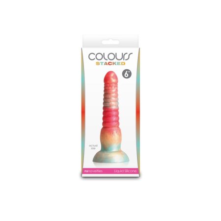 (image for) Colours - Stacked - 6" Dildo - Red/Gold