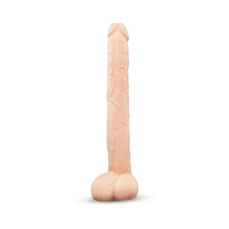 (image for) BONE - 17" DEEP-INSERT DILDO WITH REALISTIC BALLS AND SUCTION CUP