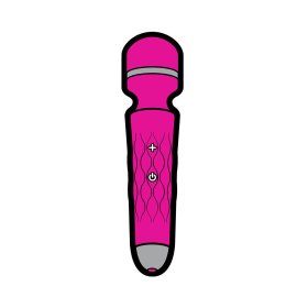 Enamel Pin: Pink Mini Wand Massager * Enamel Pin: Pink Mini Wand Massager *