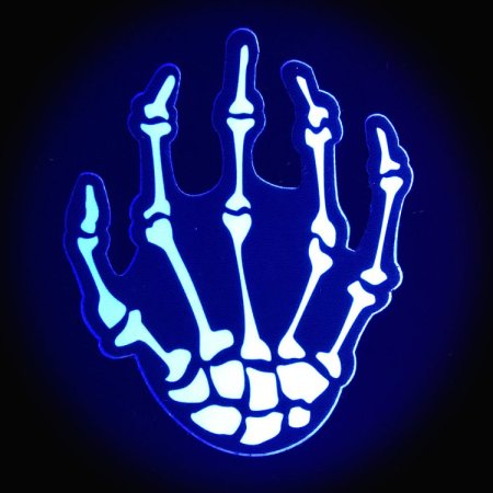 (image for) Boney Skeleton Hands Pasties - White/Blk