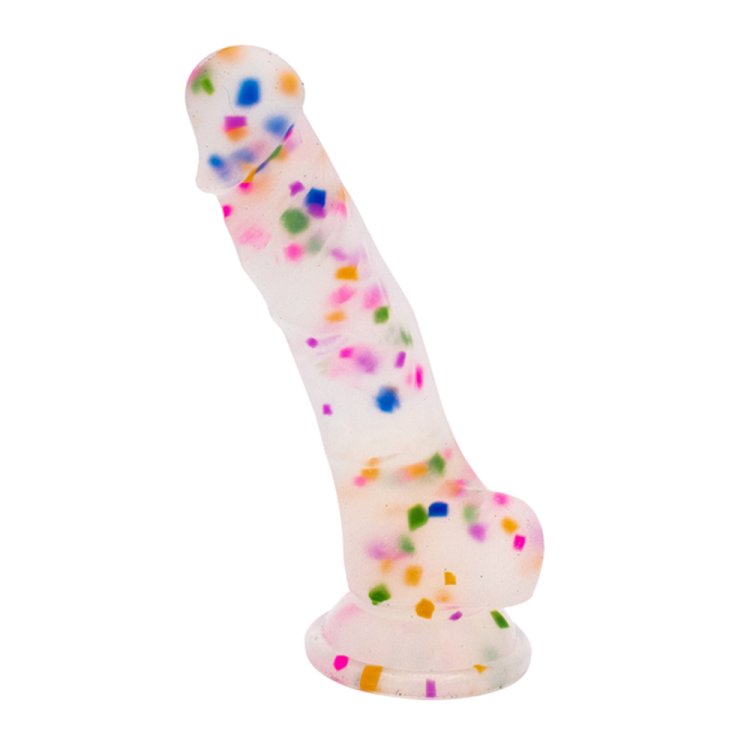 (image for) Cock-A-Palooza Confetti Silicone Dildo