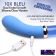 (image for) 10X Dual End G-Spot Silicone/Glass Vibe*