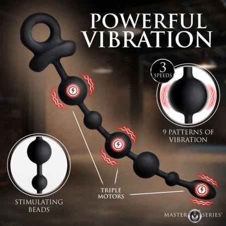 (image for) Balls Deep Vibrating Silicone Anal Beads