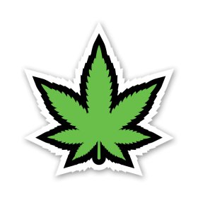 Green Leaf Sticker