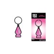 (image for) Pink Glitter Butt Plug Keychain *